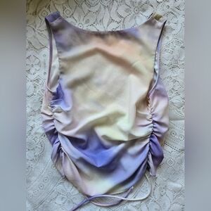 H&M purple ombre open back top | NWOT, size XS